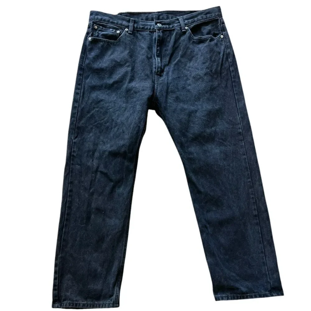 Levi’s 505 Men’s Jeans W40 L30 Water<Less Denim Straight Fit - Black